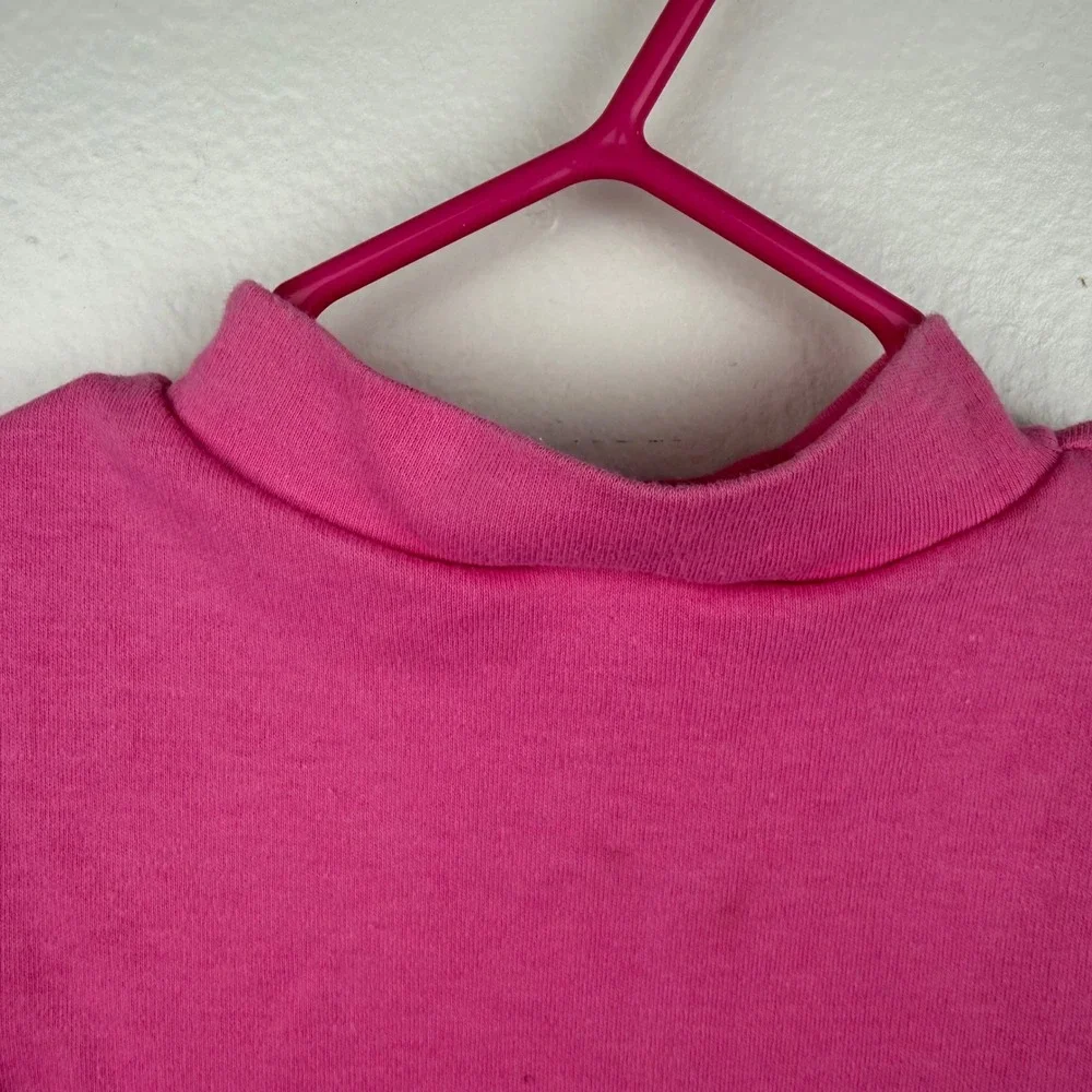Vtg Carter's 2T Pink Long Sleeve Floral Embroidered 